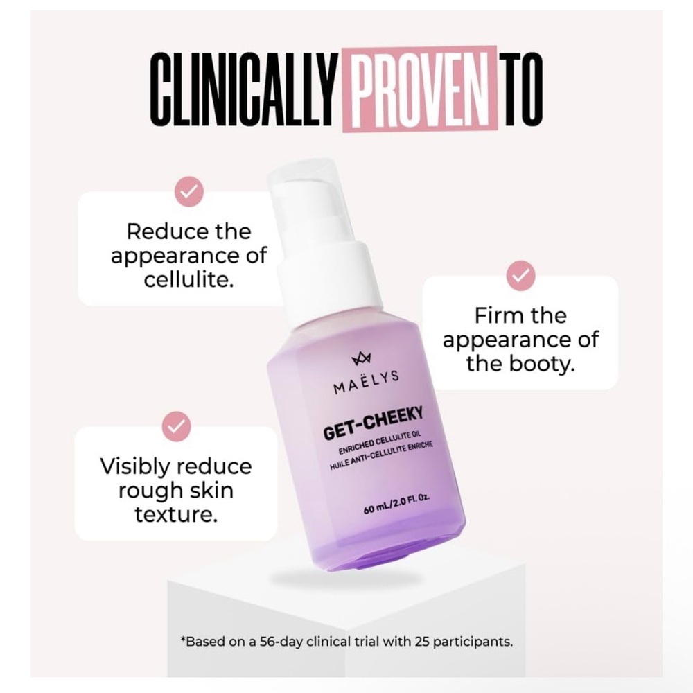 MAËLYS GET-CHEEKY Enriched Cellulite Oil 60ml/2.0 fl. oz. - Picture 2 of 4